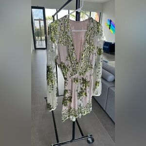 Chic Green Embellished Romper